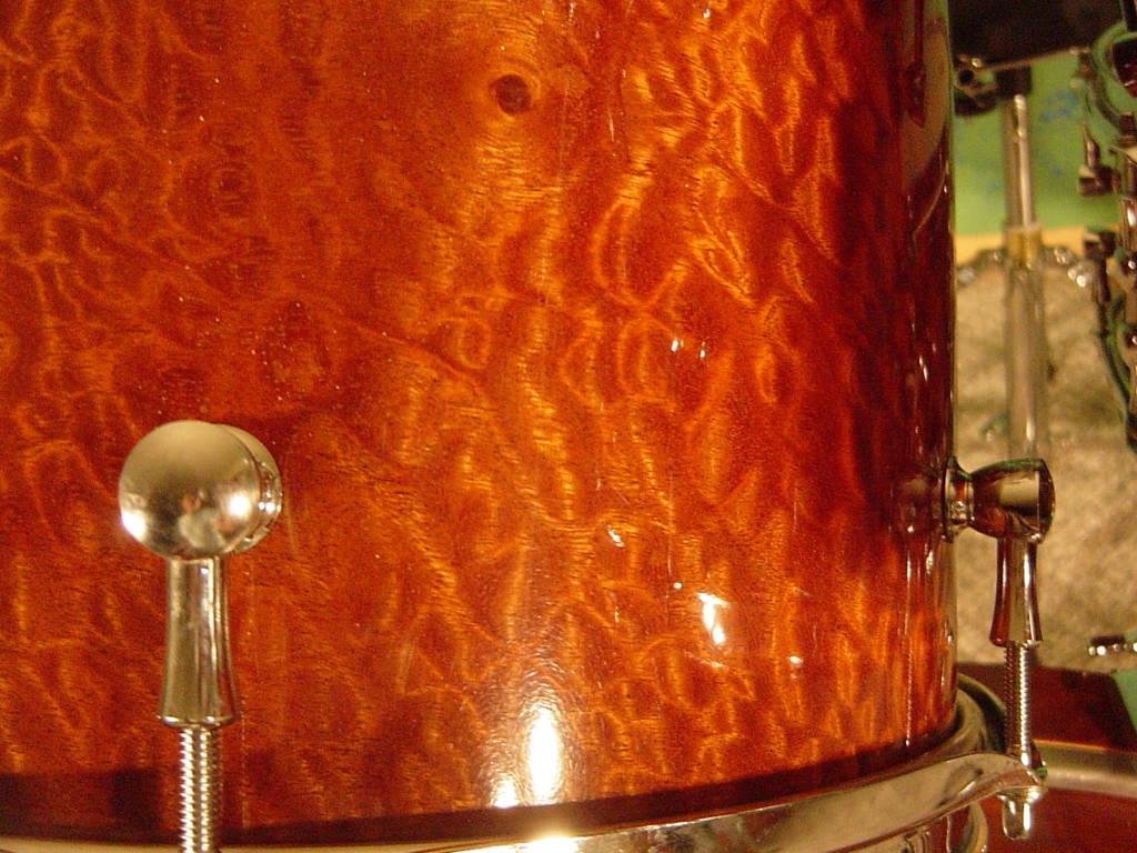 Custom Made Exotic Sappele Pomele Drum Kit