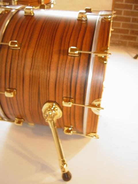 Custom Made Exotic Ebony Drum Kit